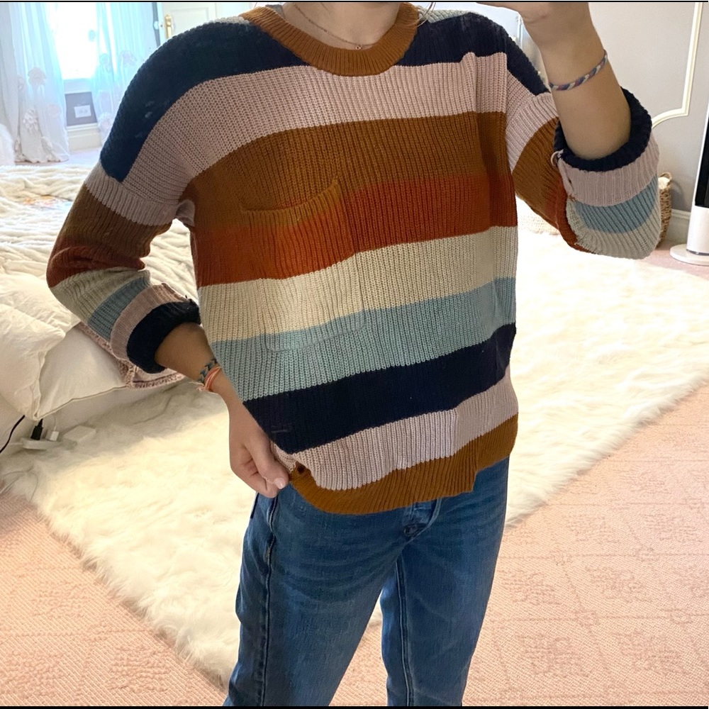Multicolor Madewell fall sweater